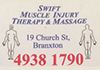 Swift Muscle Injury Therapy & Massage: Happy Feet-Happy Body