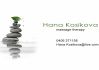 Hana Kosikova - Massage Therapist