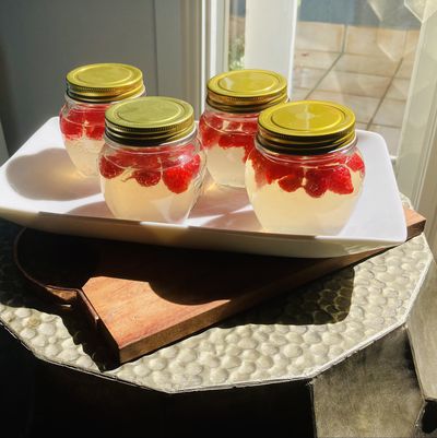 Raspberry and Lime Collagen Jelly