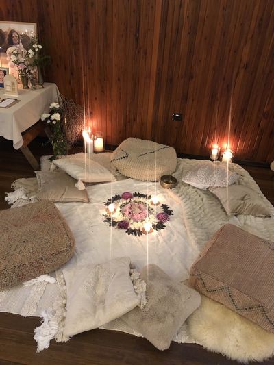 Luxuriously styled Meditation or Sister Circles