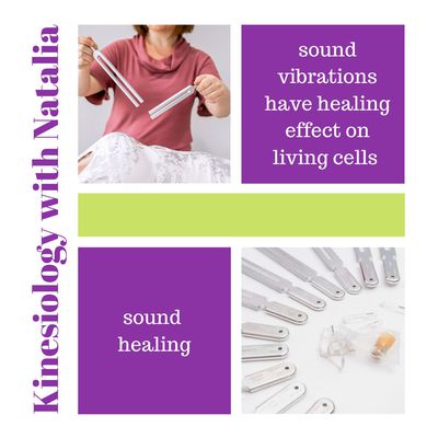 Sound vibrations impact the living cells.